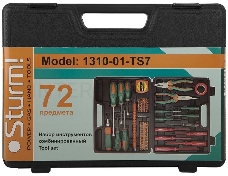 Набор инструментов Sturm 1310-01-TS7 72 ПРЕДМЕТА, ПЛАСТИКОВЫЙ КЕЙС. [1310-01-TS7]