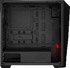 Корпус без БП Cooler Master MasterBox K501L, 1xUSB3.0, 1xUSB2.0, 1x120 Fan,  1x120 Red Led Fan, w/o PSU, Black, ATX