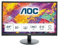 Монитор 23.6 AOC  M2470SWH черный MVA LED 5ms 16:9 HDMI M/M 1000:1 250cd 1920x1080 D-Sub FHD 3.5кг