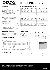 Батарея Delta DT 12012 (12V, 1.2Ah)