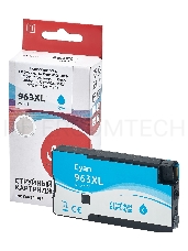 Струйный картридж Sakura 3JA27AE (№963XL Cyan) для HP, голубой, 25,5 мл., 1600 к.