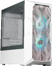 Корпус Cooler Master MasterCase TD300 Mesh, USB3.0x2, 2x120ARGBFans, White, mATX, w/o PSU