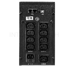 Источник бесперебойного питания CROWN Line Intractive CMU-SP1200IEC LCD USB 1200VA\720W, корпус металл, 2x12V/9AH, розетки 8*IEC, трансформатор AVR 140-290V, LCD-дисплей, cъёмный кабель 1.2 м, порт RJ11/45, порт USB, защита: от перегрузки, от КЗ, от скачк