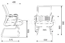 Кресло Бюрократ MC-209/B/TW-11 спинка сетка черный TW-01 TW-11