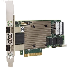 Контроллер MegaRAID 9480-8I8e SGL (05-50031-00), PCIe 3.1 x8 LP, SAS/SATA/NVMe, RAID 0,1,5,6,10,50,60, 16port(2 * int SFF8643 + 2 * ext SFF8644), 4GB Cache, 3516ROC