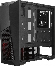 Корпус без БП Cooler Master MasterBox K501L, 1xUSB3.0, 1xUSB2.0, 1x120 Fan,  1x120 Red Led Fan, w/o PSU, Black, ATX