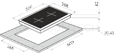 Индукционная варочная панель MAUNFELD EVSI292BK