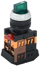 Переключатель ANC-22-2 на 2 фикс. полож. зел. 1з+1р ИЭК BSW10-ANC-2-K06
