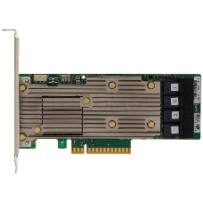 Контроллер MegaRAID 9460-16I SGL (05-50011-00), PCIe 3.1 x8 LP, SAS/SATA/NVMe, RAID 0,1,5,6,10,50,60, 16port(4 * int SFF8643), 4GB Cache, 3516ROC
