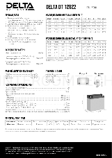 Батарея Delta DT 12022 (12V, 2.2Ah)