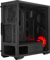 Корпус без БП Cooler Master MasterBox K501L, 1xUSB3.0, 1xUSB2.0, 1x120 Fan,  1x120 Red Led Fan, w/o PSU, Black, ATX