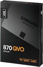 Твердотельный накопитель SSD 2.5 8TB Samsung 870 QVO Client SSD MZ-77Q8T0BW SATA 6Gb/s, 560/530, IOPS 98/88K, MTBF 1.5M, QLC, 4096MB, 2880TBW, 0.33DWPD, RTL (396014)