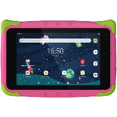 Планшет Topdevice Kids Tablet K7, 7.0 (1024x600) IPS display, Android 11 (Go edition) + HMS apps, up to 1.8GHz 4-core RK3566, 2/16GB, BT 4.1, WiFi, USB-C, microSD card slot, 0.3MP front cam + 2.0MP rear cam, 3000mAh bat, Pink
