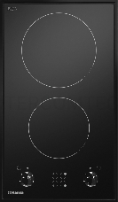 Варочная поверхность электрическая HANSA BHCS31116 / 30 x 51 см, стеклокерамика, 2 конфорки, черная