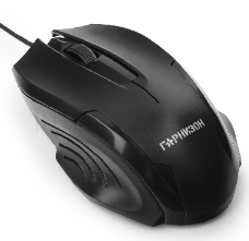 Мышь Гарнизон GM-110, USB, чип- Х, черный, 800 DPI, 2кн.+колесо-кнопка