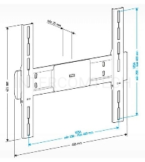 Кронштейн для телевизора Holder LCD-F4611 черный 32-65 макс.40кг настенный фиксированный