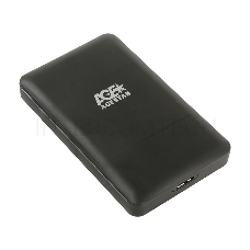 Внешний корпус для HDD/SSD AgeStar 3UBCP3 SATA пластик черный 2.5