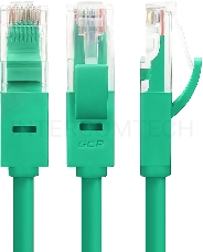 Патч-корд Greenconnect Патч-корд UTP прямой 0.5 m AWG24 кат.5е,  RJ45, медь, литой, многожильный, пластик пакет (Зеленый) (GCR-LNC05-0.5m)