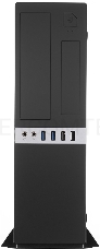 Корпус с блоком питания 300Вт. Сase Foxline mATX Desktop 300W, 2xUSB3.0, 2xUSB2.0, toolless, Black, 8cm. fan, powercord