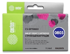 Картридж струйный Cactus CS-EPT0803 пурпурный для Epson Stylus Photo P50 (11,4ml)