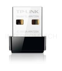 Сетевой адаптер TP-Link SOHO  TL-WN725N Беспроводной USB Нано адаптер 150 Мбит/с стандарта N c кнопкой QSS(Realtec)