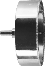 Коронка алмазная ЗУБР 29850-102  ЭКСПЕРТ в сборе по кафелю керамике P60 102мм
