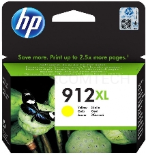 Картридж HP 912XL струйный желтый увеличенной ёмкости (825 стр)