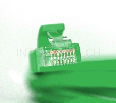 Патч-корд Greenconnect Патч-корд UTP прямой 0.5 m AWG24 кат.5е,  RJ45, медь, литой, многожильный, пластик пакет (Зеленый) (GCR-LNC05-0.5m)