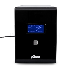 Источник бесперебойного питания Powerman Smart Sine 1500VA/1050W, 220V, Line-Interactive, LCD, Tower, Out: 4xShuko, Black*SmartSine1500