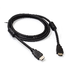 Кабель HDMI ExeGate EX287723RUS EX-CC-HDMI2-1.8F (19M/19M, v2.0, 1,8м, 4K UHD, Ethernet, ферритовые кольца, позолоченные контакты)