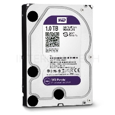 Жесткий диск WD 1Tb WD10PURZ Purple, SATA III <5400rpm, 64Mb> 3.5