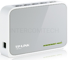 Коммутатор TP-Link SOHO  TL-SF1005D Коммутатор 5-port 10/100M mini Desktop Switch, 5 10/100M RJ45 ports, Plastic case
