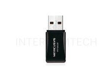 Сетевой адаптер USB2.0 адаптер Mercusys MW300UM, 300Мбит/с, компактный