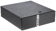 Корпус с блоком питания 300Вт. Сase Foxline mATX Desktop 300W, 2xUSB3.0, 2xUSB2.0, toolless, Black, 8cm. fan, powercord
