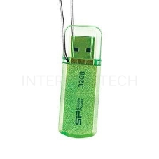 Флеш Диск Silicon Power 16Gb Helios 101 SP016GBUF2101V1N USB2.0 зеленый
