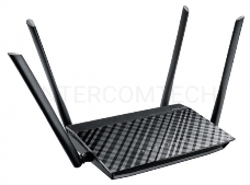 Маршрутизатор беспроводной Asus RT-AC1200 10/100BASE-TX черный (Dual Band)