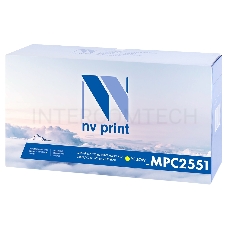 Тонер-картридж NVPrint совместимый Ricoh Aficio MP C2551 желтый для MP C2051/C2051AD/C2551/C2551AD (9500k)