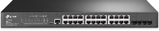 Коммутатор TP-Link JetStream™ 24-port Gigabit L2/L2+ Managed Switch with 4 SFP slots, support SDN controller, abundant L2/L2+ features, 1U rack mountable, full managed via web UI/CLI/Console/SSH/Telnet/SNMP.