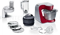 Кухонный комбайн Bosch MUM58720 1000Вт красный/серебристый