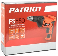 Дрель-шуруповерт Patriot FS 550 520Вт патрон:держатель бит 1/4