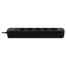 Фильтр SVEN SF-05LU 3.0 м (5 евро розеток,2*USB(2,4А)) черный, цветная коробка Surge protector SVEN SF-05LU 3.0 м (5 евро розеток,2*USB(2,4А)) черный, цветная коробка