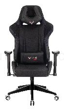 Кресло игровое Бюрократ VIKING 4 AERO BLACK EDITION черный искусст.кожа/ткань