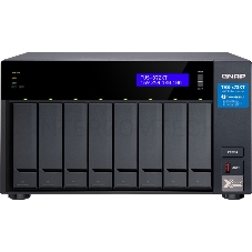 Сетевое хранилище без дисков SMB QNAP TVS-872XT-i5-16G 8-Bay NAS, Intel Core i5-8400T 6-core 1.7 GHz  (up to 3.3GHz), 16GB DDR4 RAM (max 32GB RAM), 8x 2.5