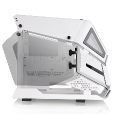 Корпус без блока питания Thermaltake AH T200 Snow/White/Win/SPCC/5mm Tempered Glass*2