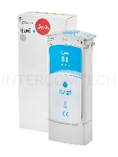 Струйный картридж Sakura C4931A (№81 Cyan) для HP, голубой, 750 мл.