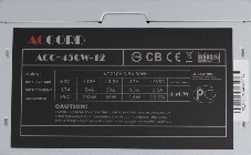 Блок питания Accord ATX 450W ACC-450W-12 (24+4pin) 120mm fan 4xSATA