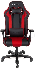 Игровое кресло DXRacer King чёрно-красное (OH/KS99/NR, экокожа, регулируемый угол наклона)