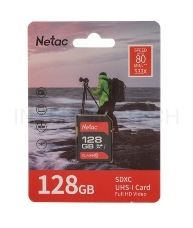 Флеш карта Netac P600 SDHC 128GB U1/C10 up to 80MB/s, retail pack
