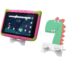 Планшет Topdevice Kids Tablet K7, 7.0 (1024x600) IPS display, Android 11 (Go edition) + HMS apps, up to 1.8GHz 4-core RK3566, 2/16GB, BT 4.1, WiFi, USB-C, microSD card slot, 0.3MP front cam + 2.0MP rear cam, 3000mAh bat, Pink