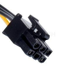 Переходник питания PCI-Express 6pin (от 2х разъемов Molex (IDE) блока питания), 15см Exegate EX138937RUS